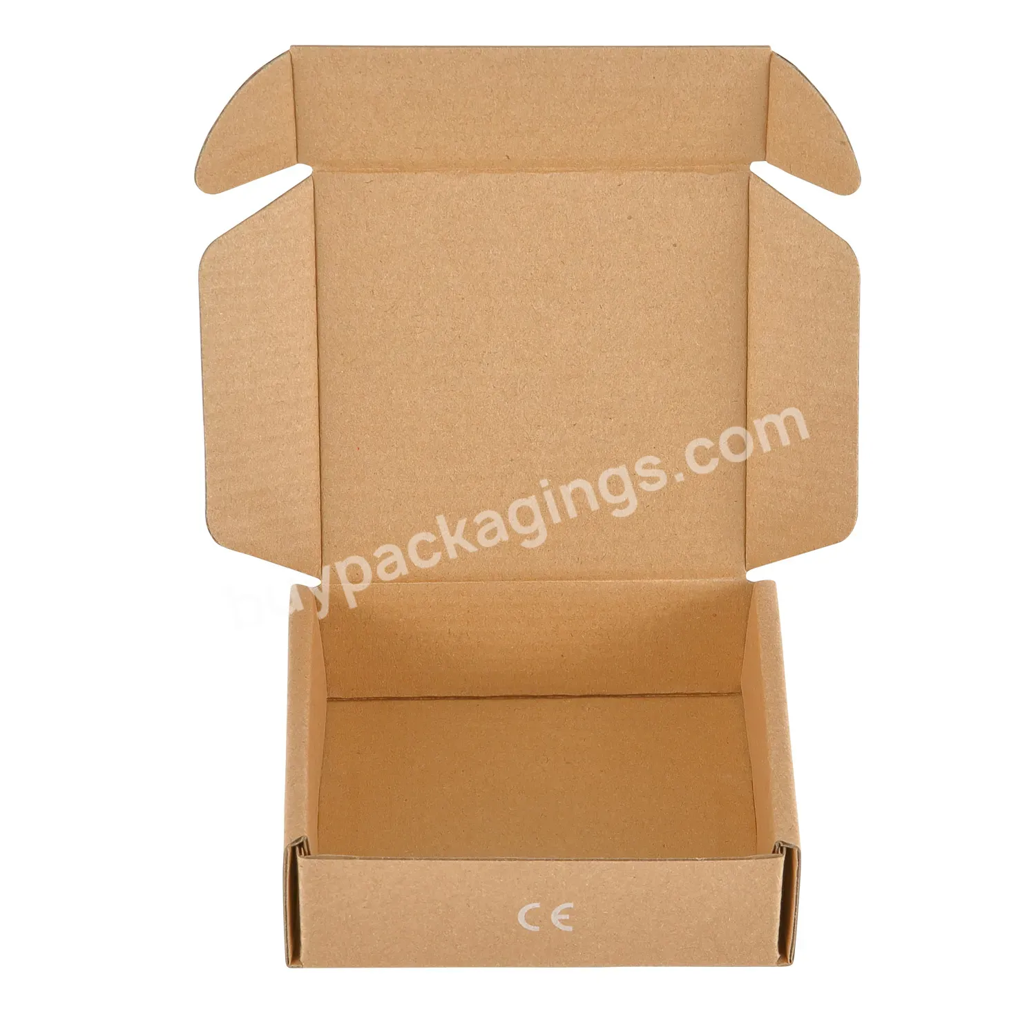 One Color Flexo Printing Kraft Paper Boxes Foldable Packaging Box