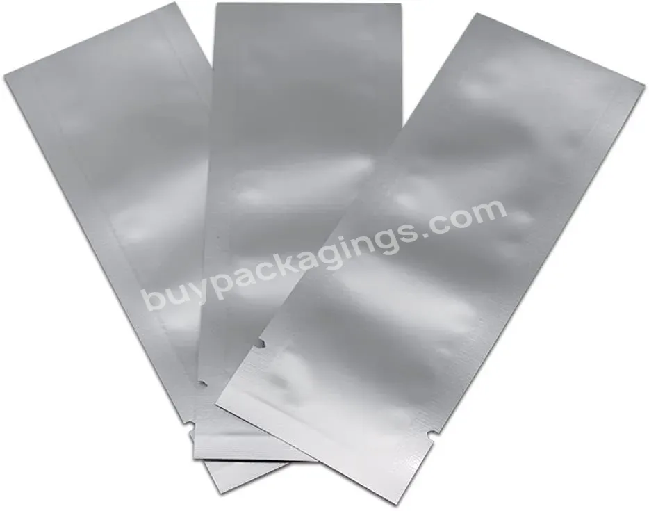 One Side Transparent Up Pouch 3 Side Seal Mylar Hologram Sachet Packaging Plastic Aluminum Foil Bag With Zipper For Sugar
