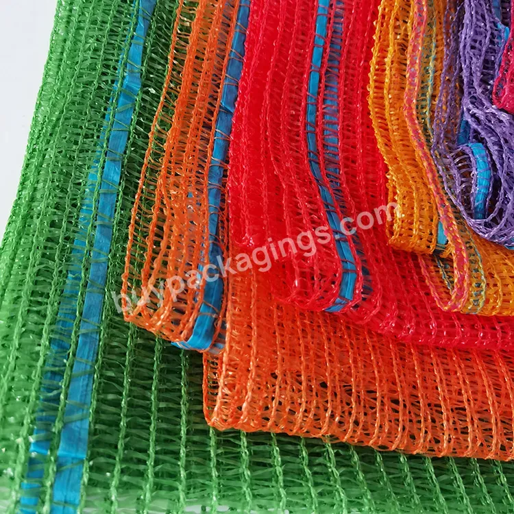 Onion Plastic Sack 50 Kg Drawstring Mesh Bag Fruit Net Mesh Bag For Sale