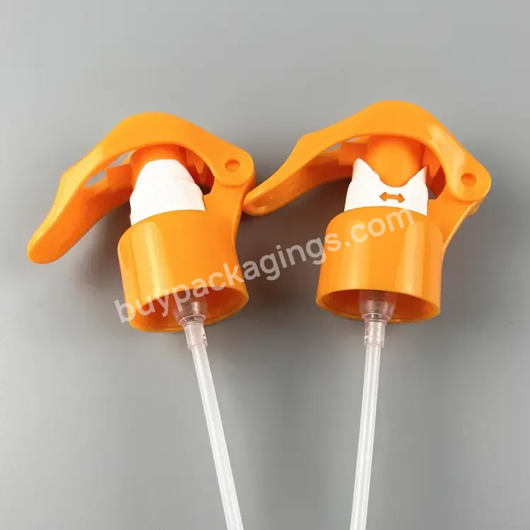 Orange 24mm 28mm Mini Trigger Garden Sprayer Trigger Spray Mist Plastic Mist Sprayer