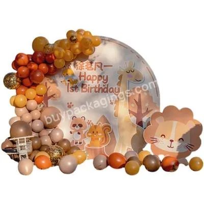 Orange balloons garland arch kit double stuffed orange blush apricot balloons