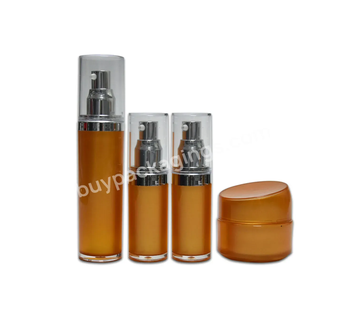 Orange Ps 30ml 50ml Empty Double Layer Skincare Serum Facial Lotion Foundation Packaging Lotion Bottle