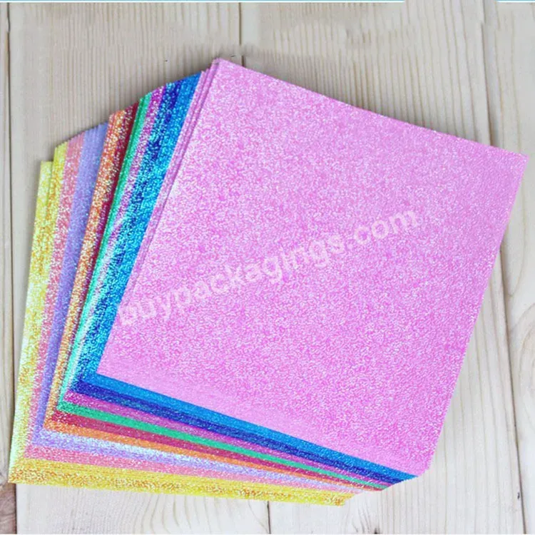 Origami A4 Glitter Paper Cutting Flash Origami Pearlescent Coloured Paper Diy Origami