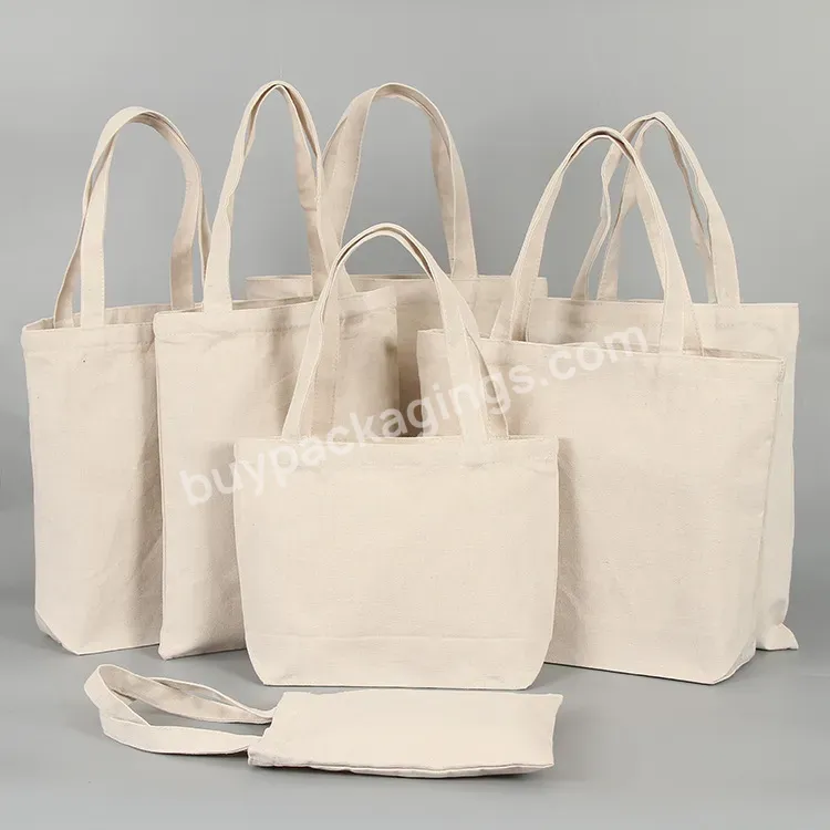 Original Factory Bagtote Bagshopping Logo Canvas Bagorganic Cotton Small Tote Bag