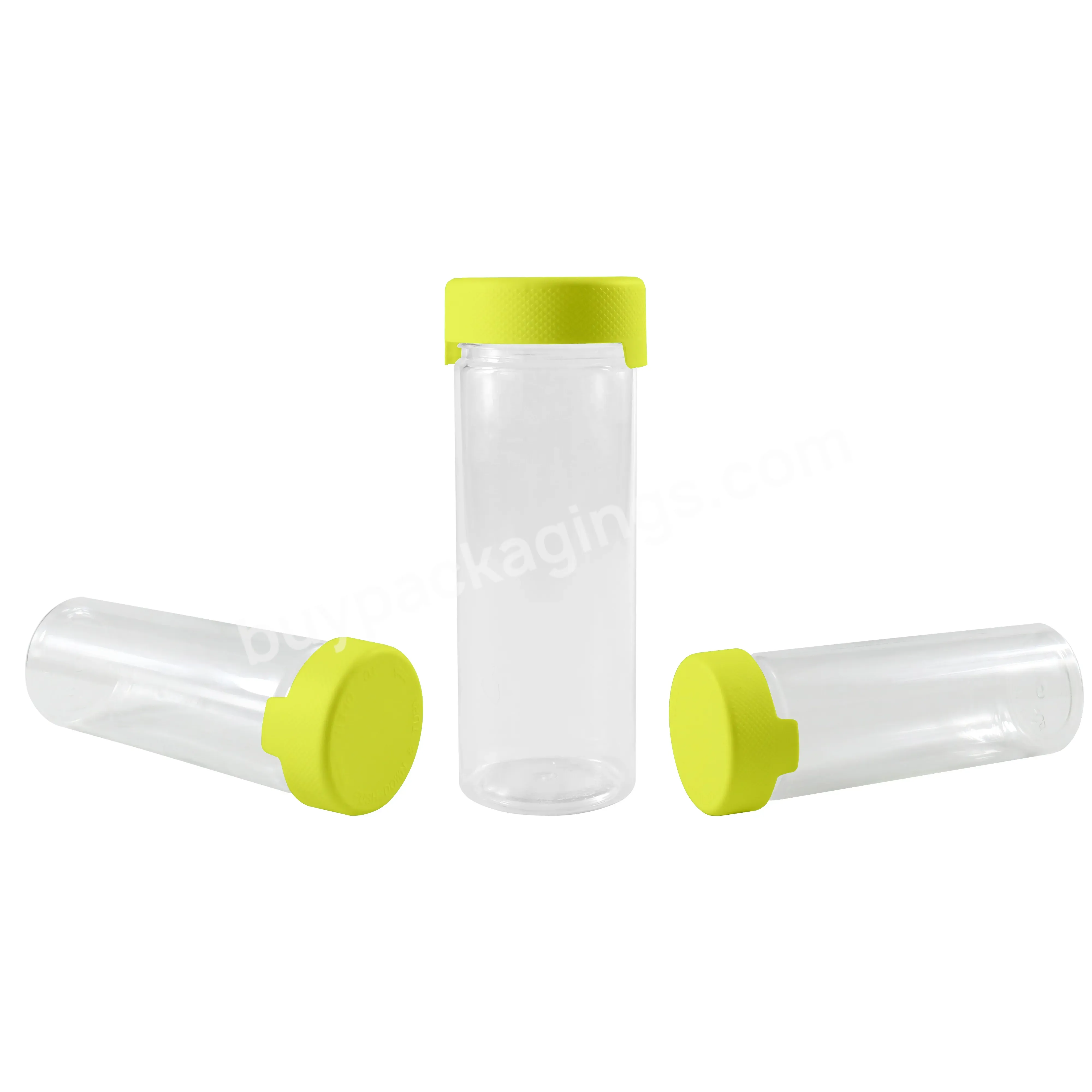 Original Factory Custom Wide Mouth Jars Plastic Pre Roll Display Child Resistant Candy Container Preroll Packaging