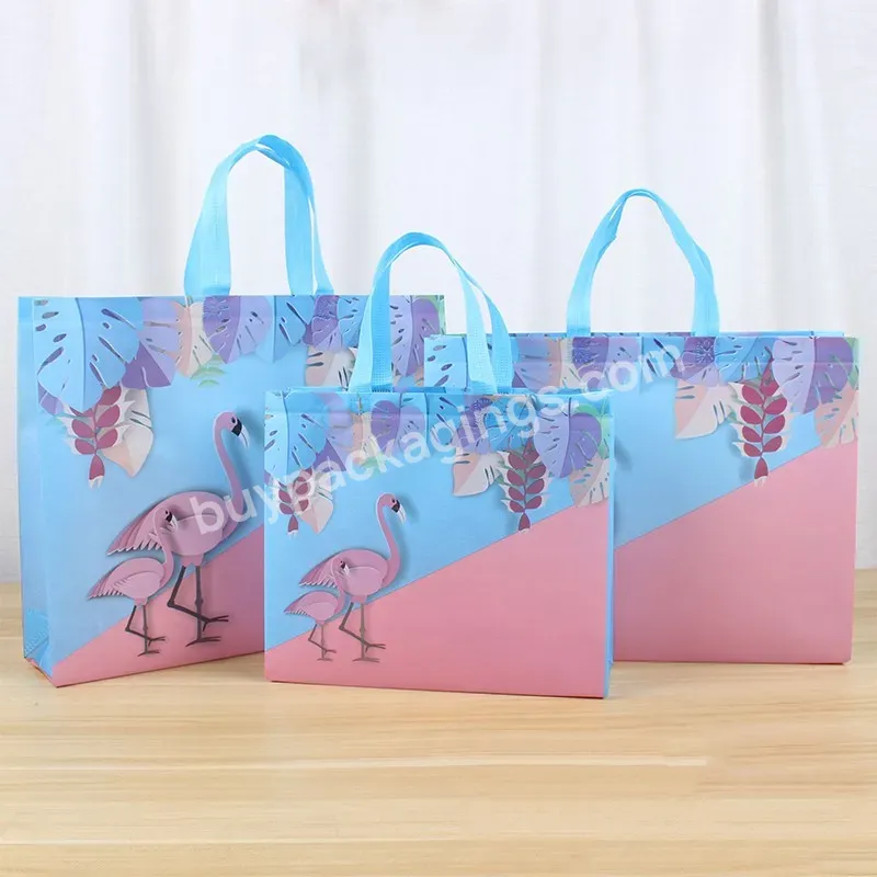 Original Factory Customize Printing Recycle And Reusable Laminated Custom Shopping Pp Non Woven Bag For Packing