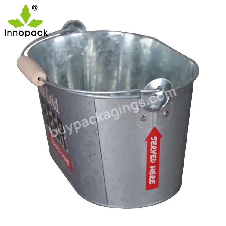 Original Factory Innopack 10 Liter Champagne Cooler Rectangular Square Metal Ice Bucket - Buy Unique Ice Bucket,Large Ice Bucket,Ice Bucket.