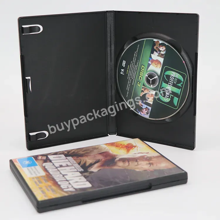 Other Games Accessories Blue Ray Black Cd Video Cover Cases 14mm Plastic Protective Box For Game Box Ps2 Playstation 2 3 4 5