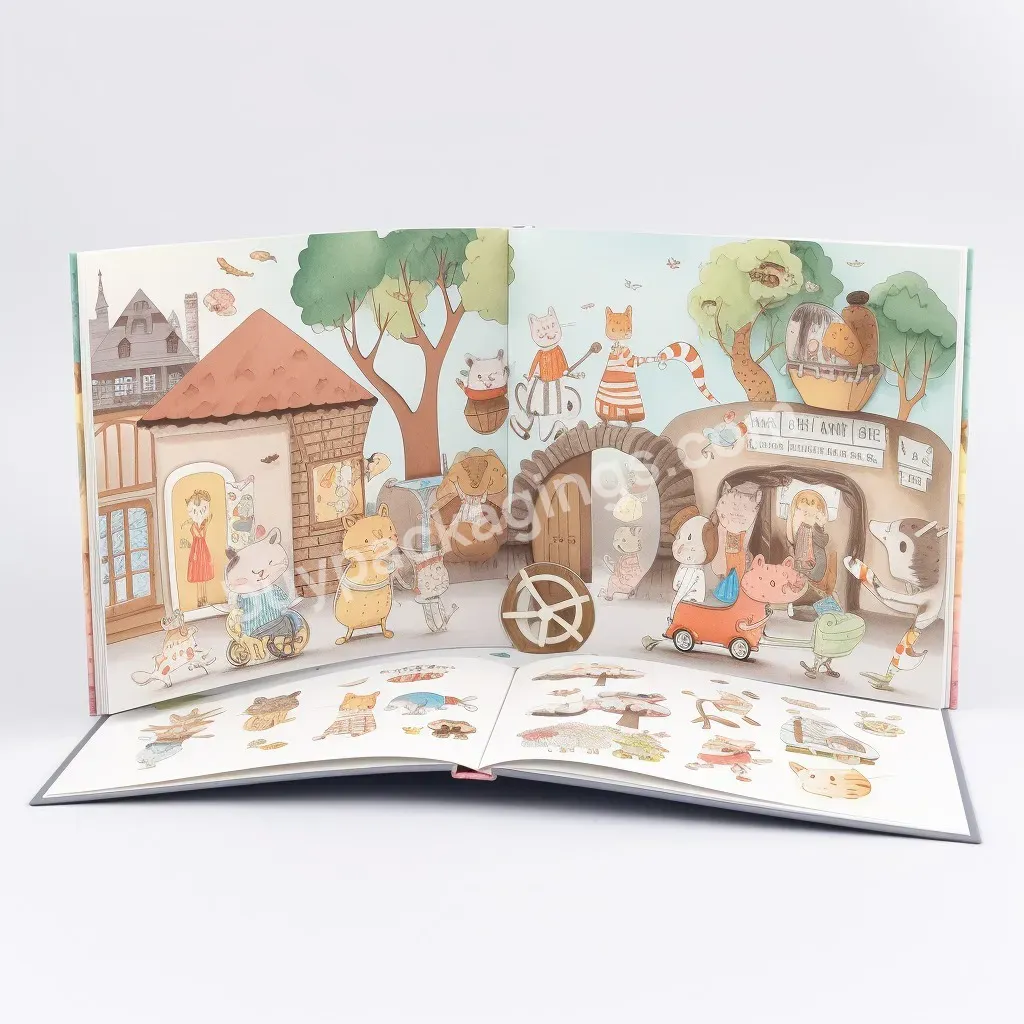 Oversea Hot Sale Die-cutting Board Book High Quality Custom Design Baby Board Book Print