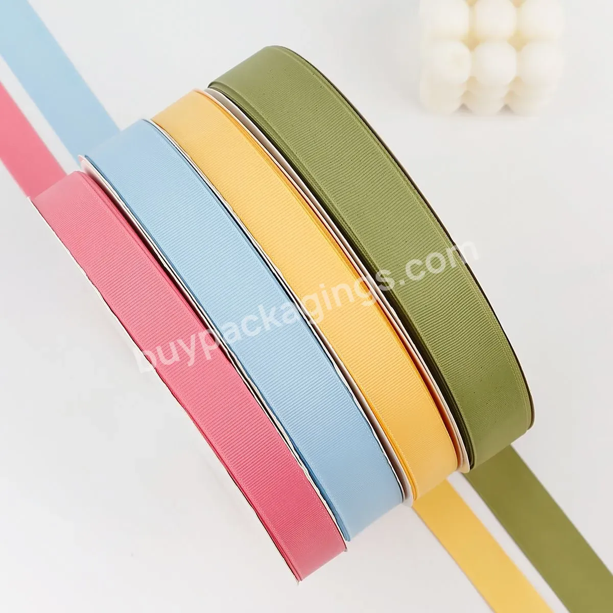 Own Brand Oem Gift Ribbon Custom Sizes Brand Logo Artwork Printed Personalized Satin Grosgrain Ribbon