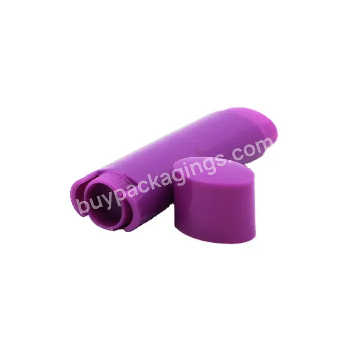 Own Logo Free Sample 4.5g Oval Lip Balm Container Chapstick Lipstick Plastic Tube Manufacturer/wholesale