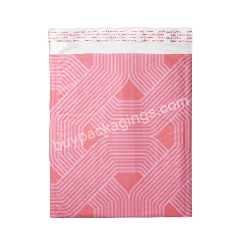 Package Pink Bubble Mailing Bag Custom Plastic Bubble Mailers Waterproof Bubble Shipping Mailer Custom-sizes Polymailer Padded