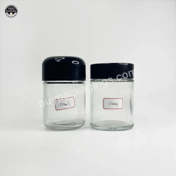 Packaging 2oz 4oz Clear Glass Jar Arch Child Resistant Cap/child Proof Jar/child Resistant Glass Jar