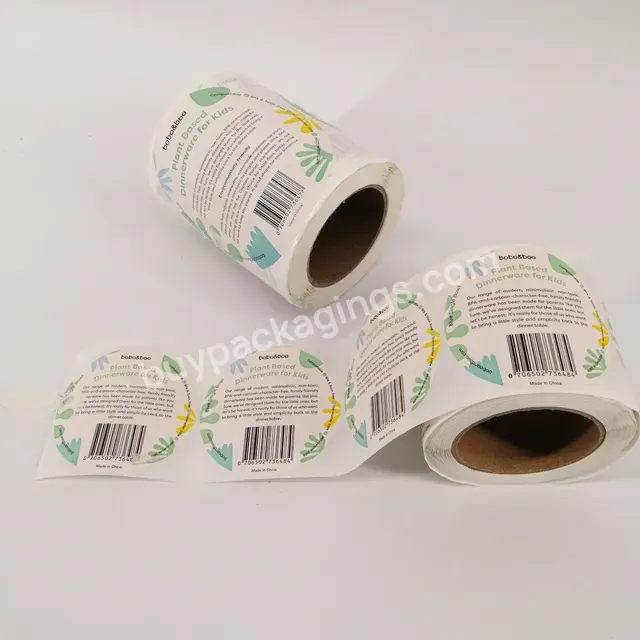 [packaging Auxiliary Materials] Environmental Protection Sticker Label.