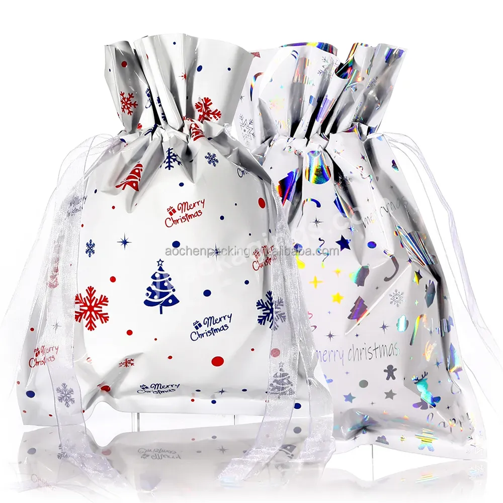 Packaging Bag Wholesale,Christmas Festival Package,Holographic Gift Bags