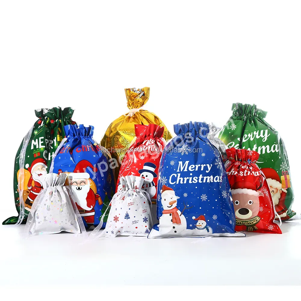 Packaging Bags,Vegetable Packaging Tray,Plastic Bag Cheap Christmas Drawstring Gift Bags