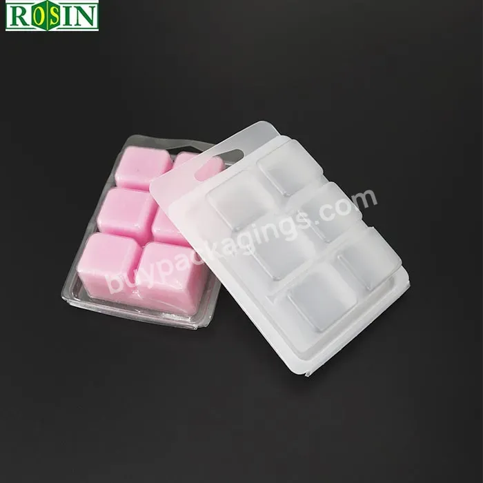 Packaging Candle Clamshell Box In-stock Frosted Opaque Plastic Blister Wax Melt Pet Accept