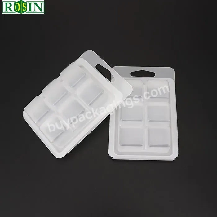 Packaging Candle Clamshell Box In-stock Frosted Opaque Plastic Blister Wax Melt Pet Accept