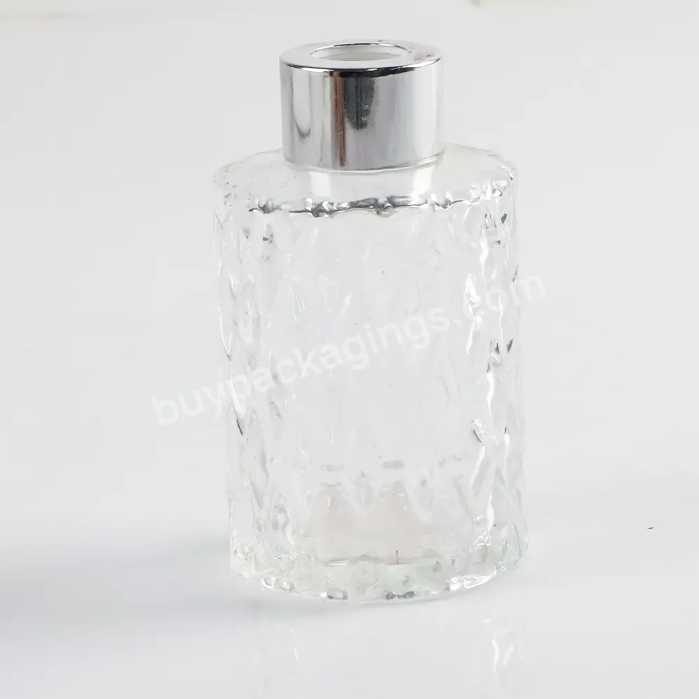 Packaging Clear Black Home Decorative Glass Perfume Reed Scent Square Diffuser Bottles For Diffuser