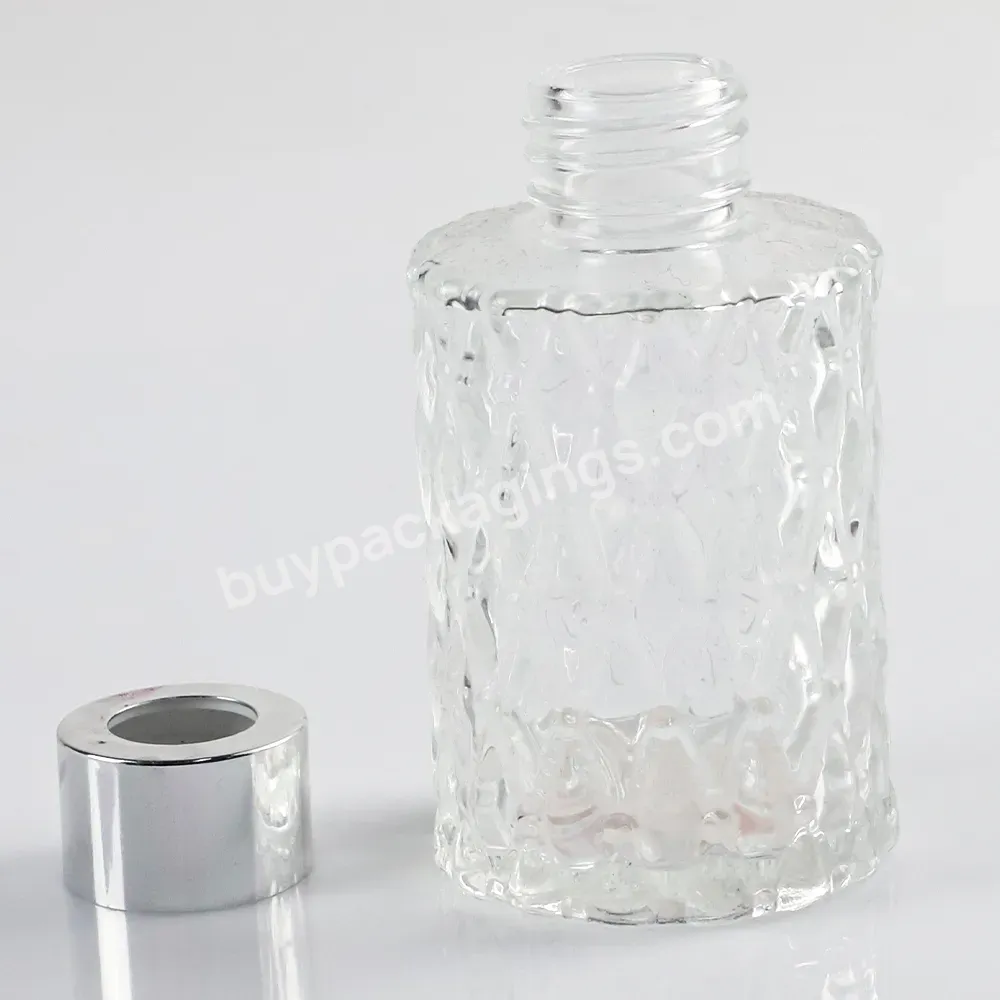 Packaging Clear Black Home Decorative Glass Perfume Reed Scent Square Diffuser Bottles For Diffuser