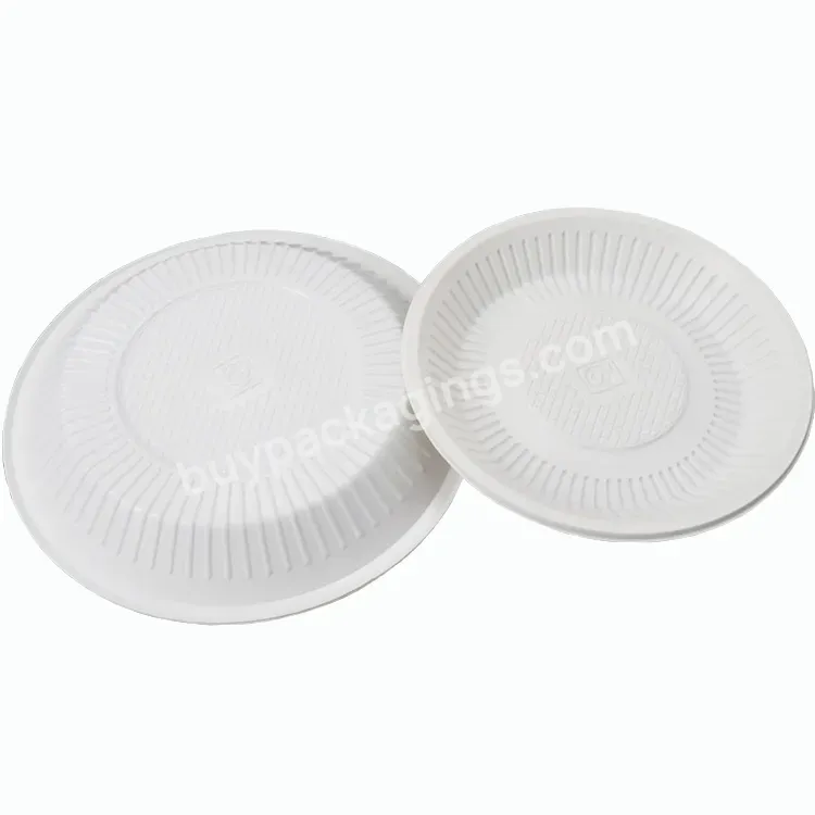 Packaging Dinner Plate Dish For Food Round Plastic Custom Disposable 7.5" White Tray Dining Room,Outdoor Party Modern 10000 Pcs