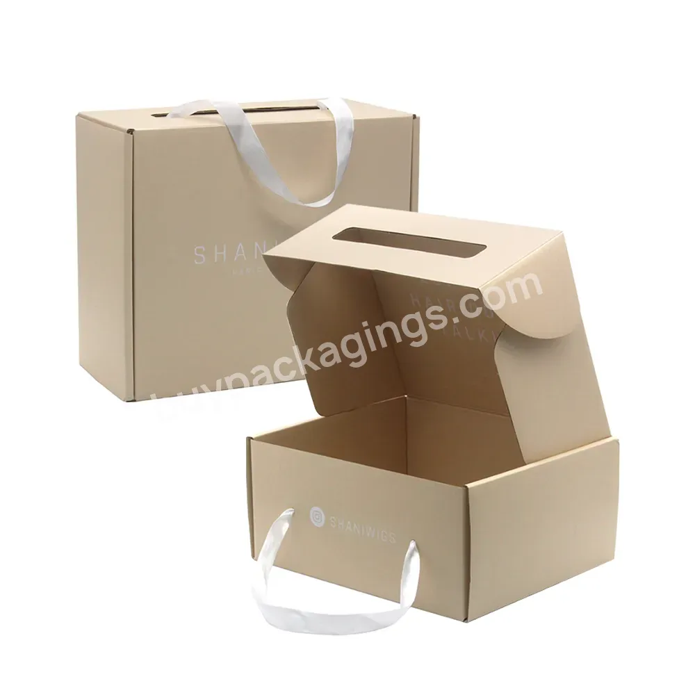 Packaging Folding Paper Box Eco Friendly Box Custom Printed Logo Mailer Box With Handle