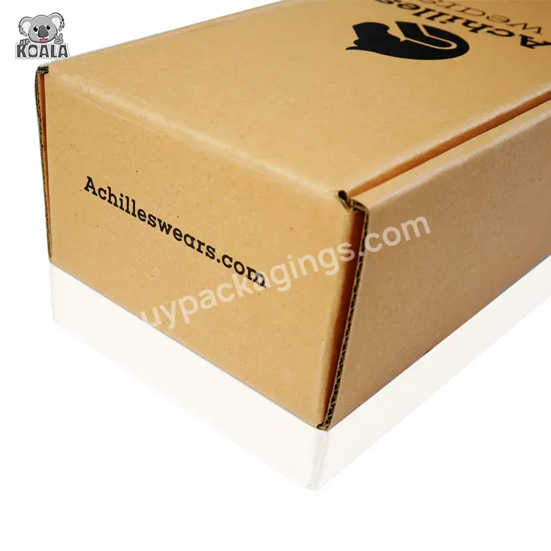 Packaging Gift Custom Christmas Kraft Corrugated Paper Rectangle Socks Box