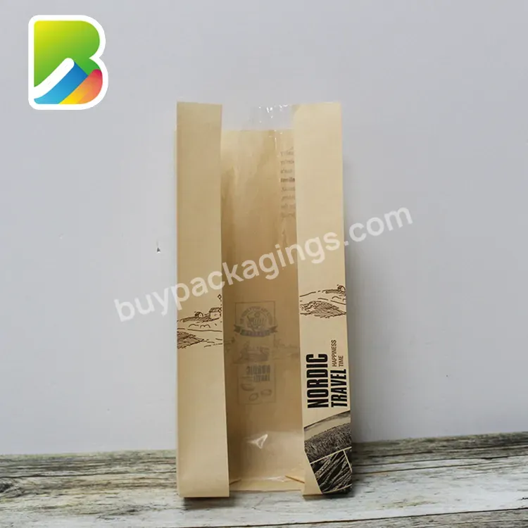 Packaging Paper Plastic Rolls Clear Custom Design For Food Eco-friendly Factory Supplier Bread Bag
