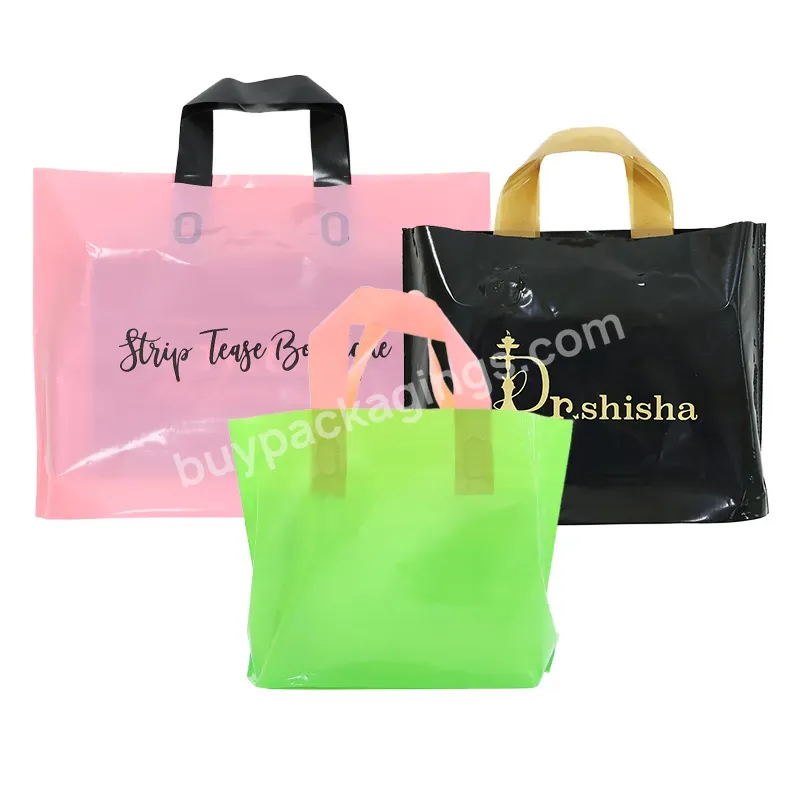 Packaging Plastic Bags Black Garment Packaging Bags With Custom Logo