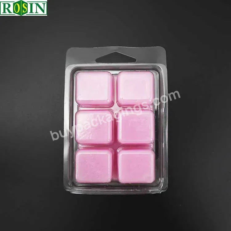 Packaging Wax Melt Clamshell Clear Pvc Candle Stamping Wholesale Plastic Rosin Gift & Craft Blister Pack Products Polypropylene