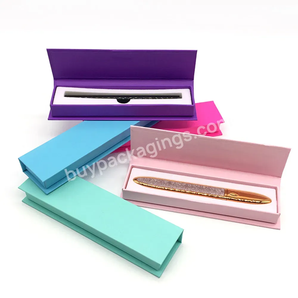 Packing Boxes Cosmetic Accessories For Eyelash Eyeliner Pen Square Cardboard Case Custom Logo Magnetic Empty Paper Packing Box