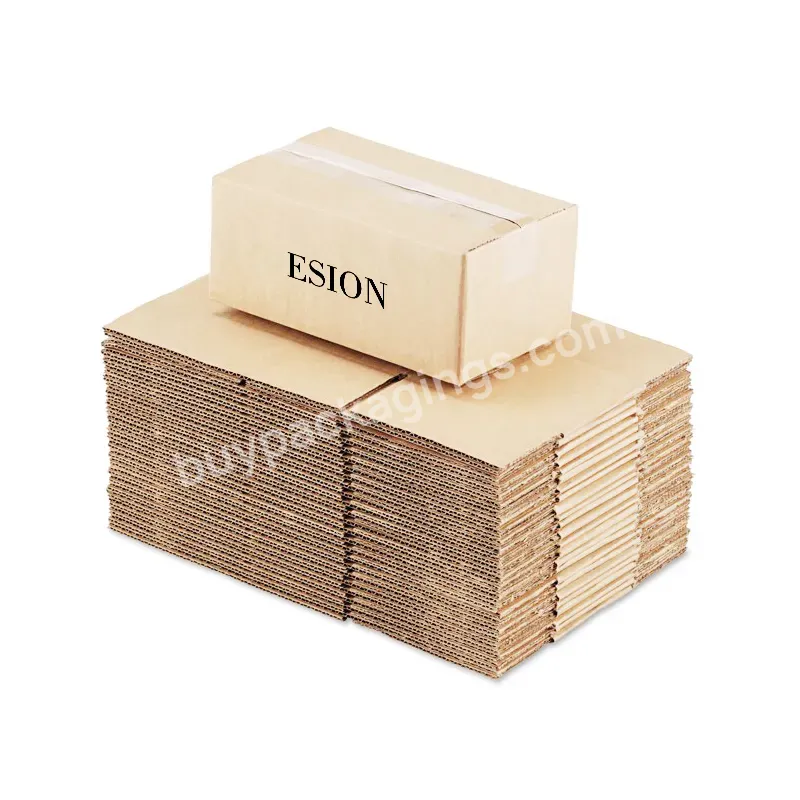 Packing Goods Corrugated Brown Carton Boxes Custom Logos Cardboard Logo Carton