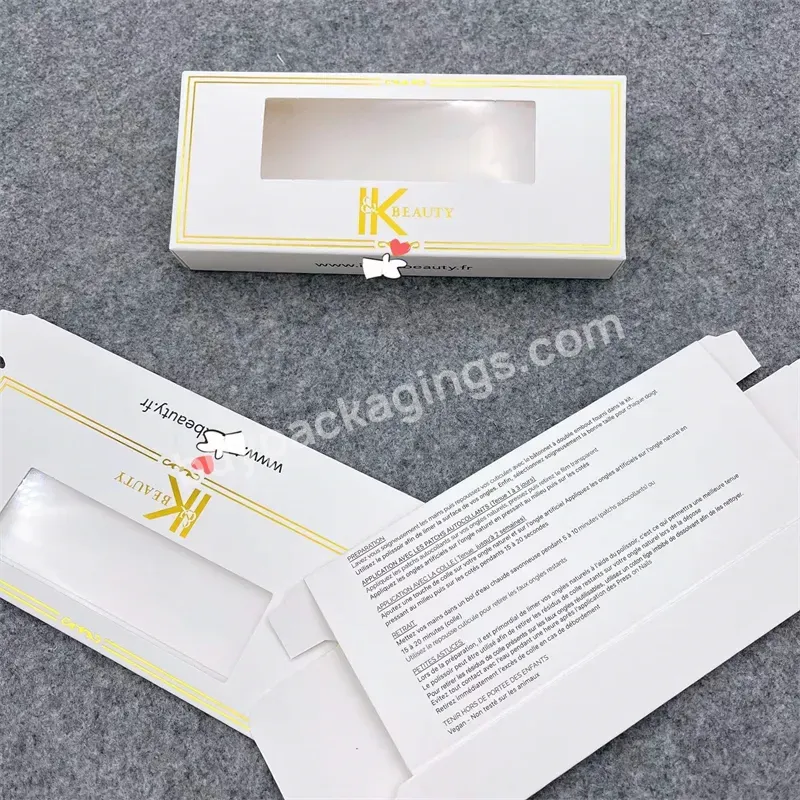 Packing Paper Box With Pvc Window For Cosmetic Gift Box Recyclable Packaging Box
