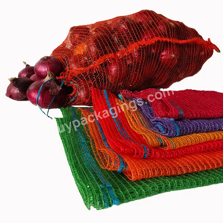 Packing Rolls Vegetable Potato Onion Packages Sack Pe Raschel Plastic Mesh Bag 40x60cm 18g Mesh Bag