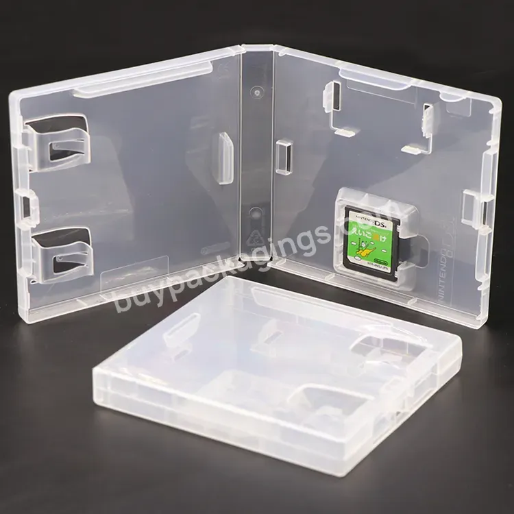 Packing Universal Switch 3ds Box Plastic Game Card Case Black Ds Game Case With Clear Film For Nintendo Game Boy Cube