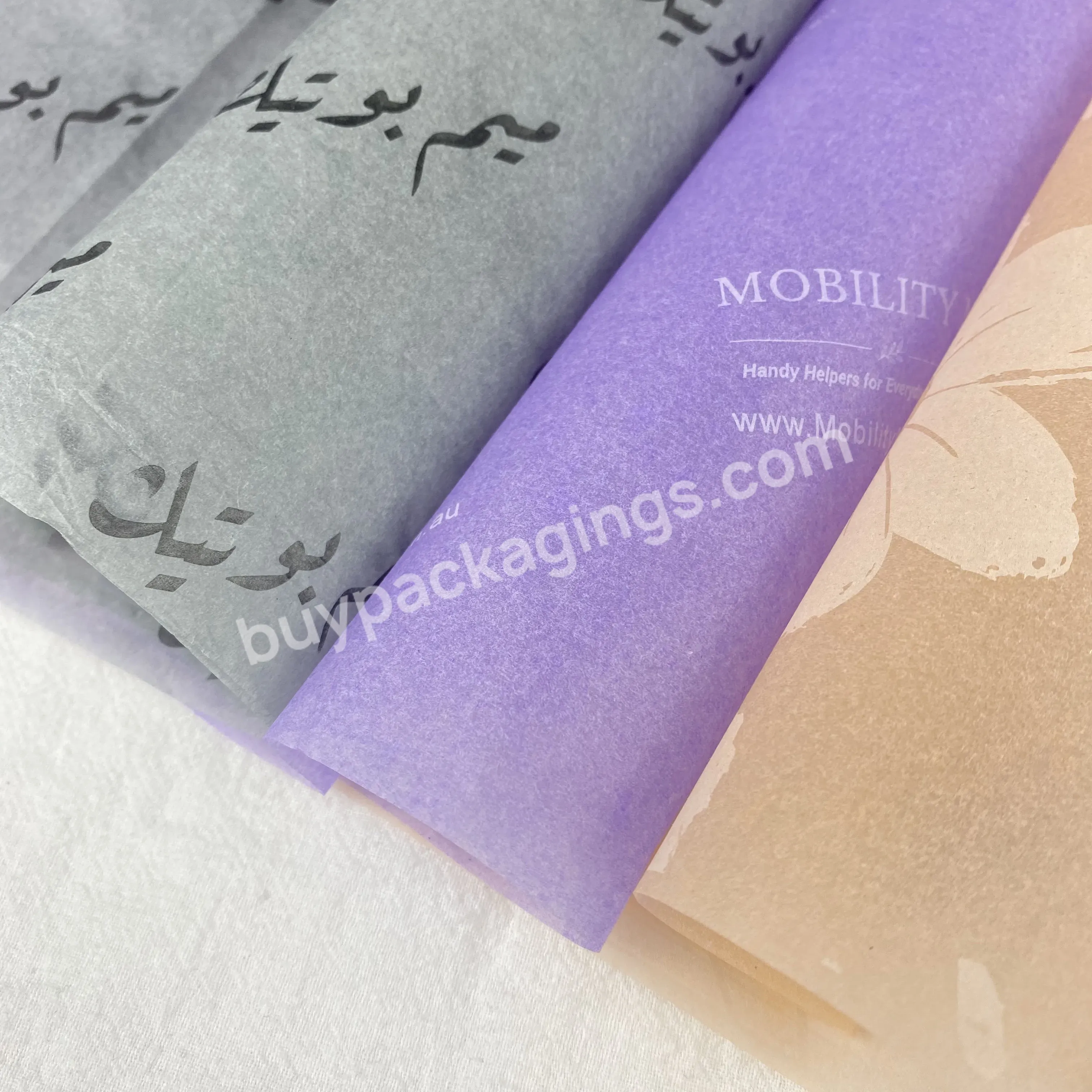 Papel De Seda Personalizado Fuhan Customized Clothing Gift Packaging Garment Printing Wrapping Tissue Paper