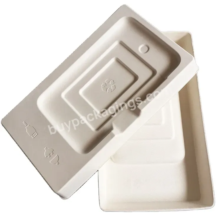 Paper Biodegradable Recyclable Eco Molded Pulp Packaging For Cell Phone Tray Paper Pulp Packaging For Electronics - Buy Molded Pulp Tray,Packaging Box Tray,Paper Box Tray.