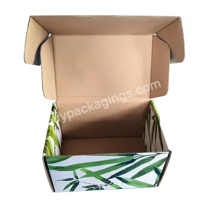 Paper Box Custom Green Corrugated Mailer Shipping Clothes Box Packaging