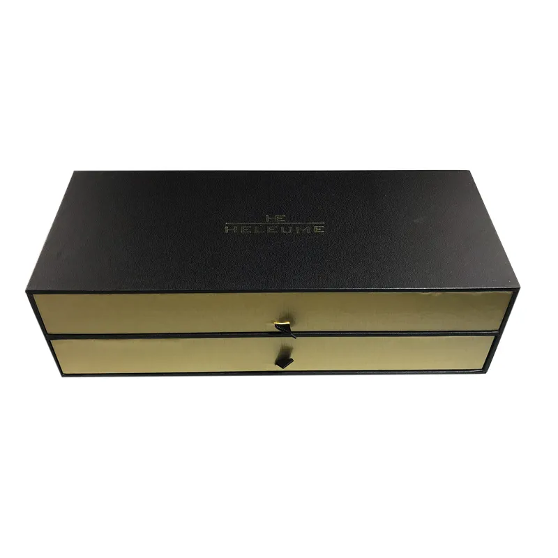 paper box manufacture factory price custom logo Double drawer type jewelry packaging storage cardboard box