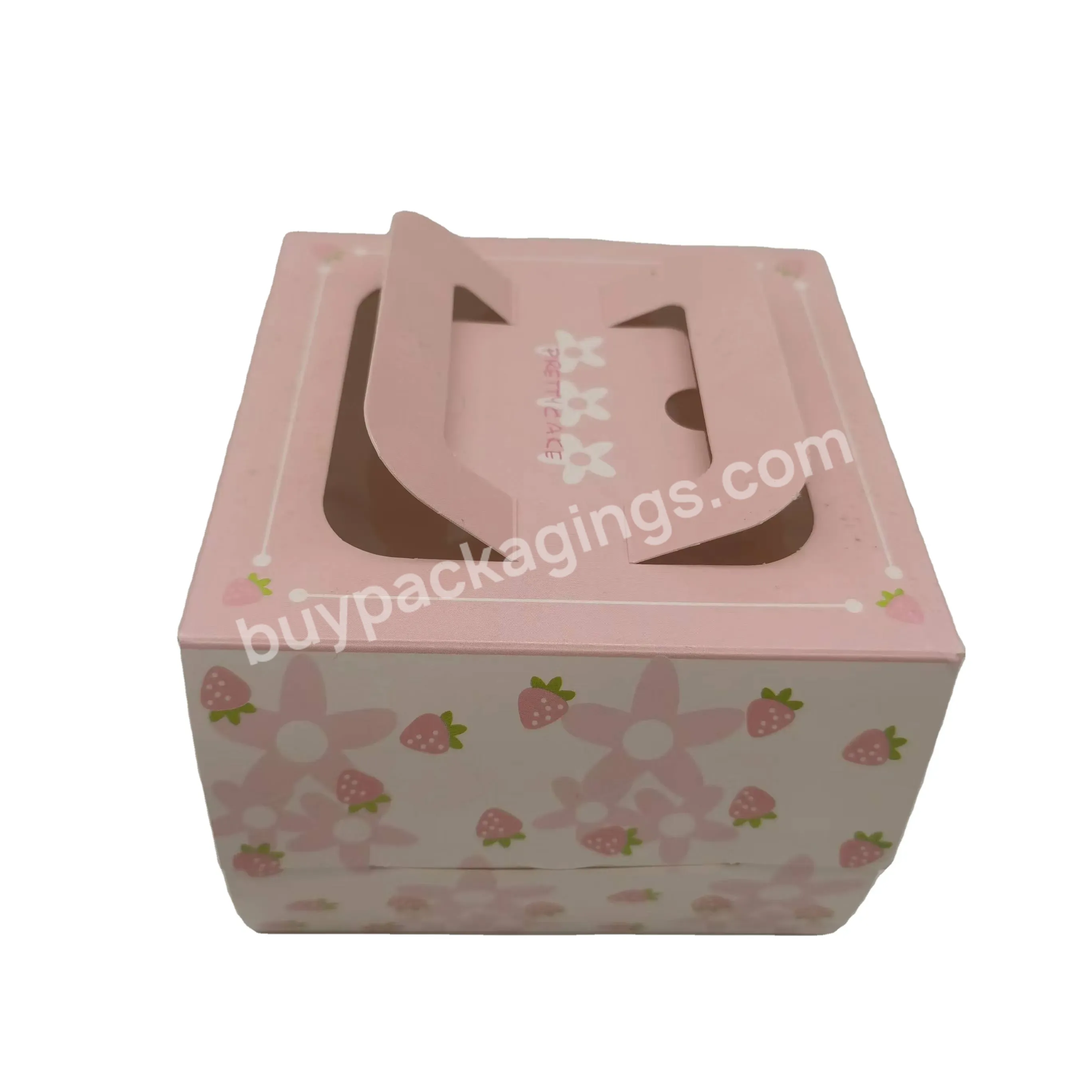 Paper Boxes With Pvc Window Cake Pastry Dessert Cake Packaging Box Paper Boxes