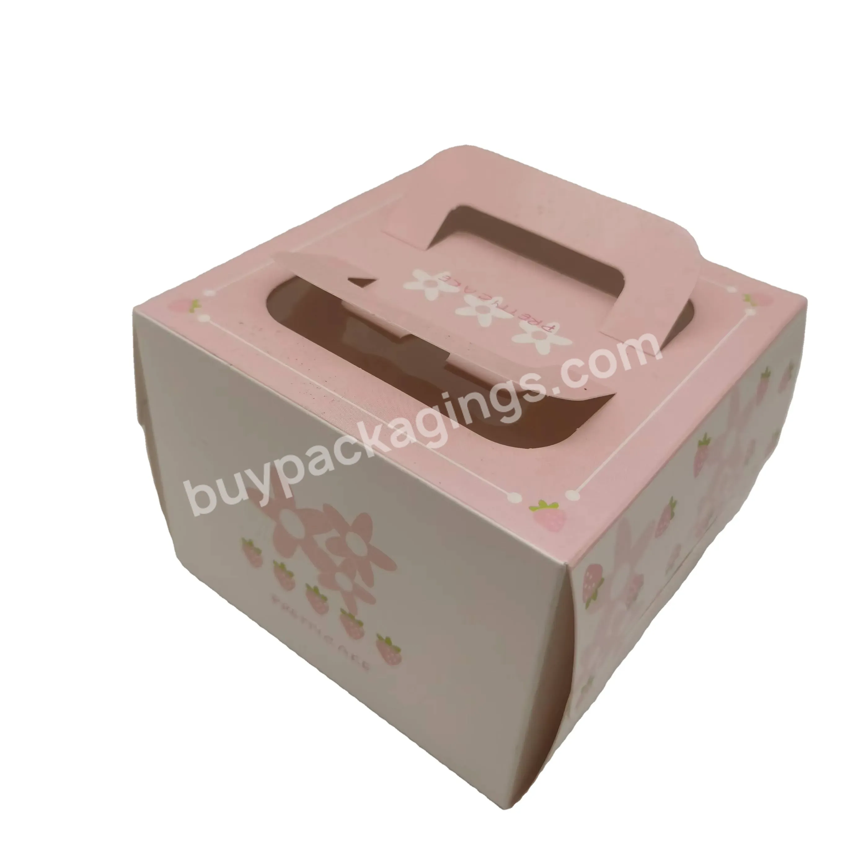 Paper Boxes With Pvc Window Cake Pastry Dessert Cake Packaging Box Paper Boxes