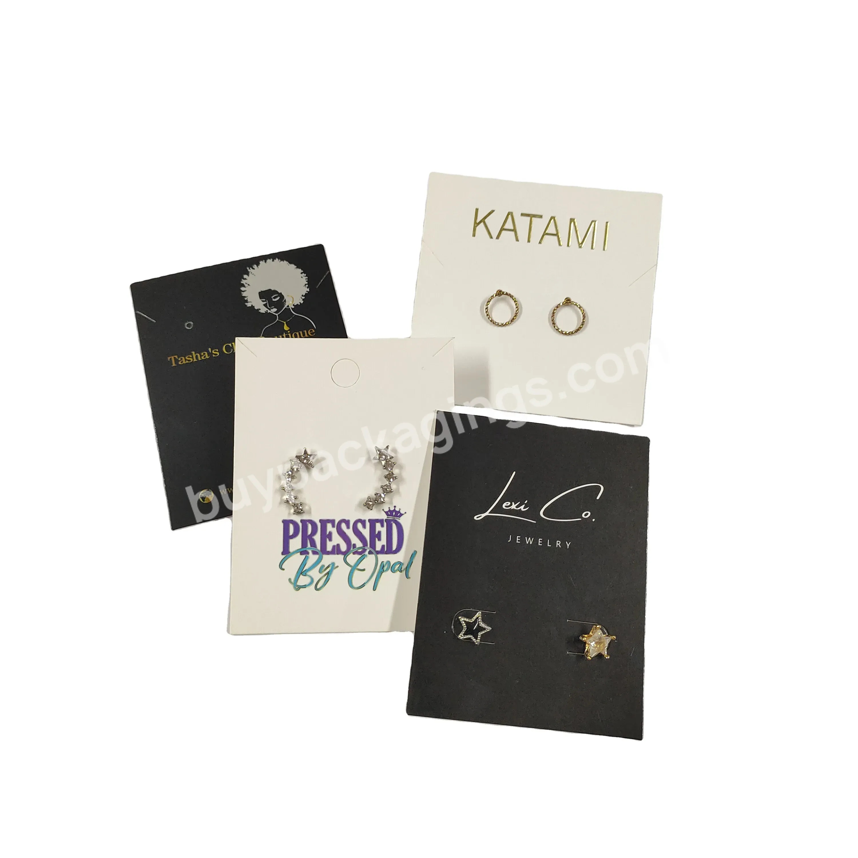 Paper Business Card Custom Exquisite Printing Logo For Jewelry Display Cards