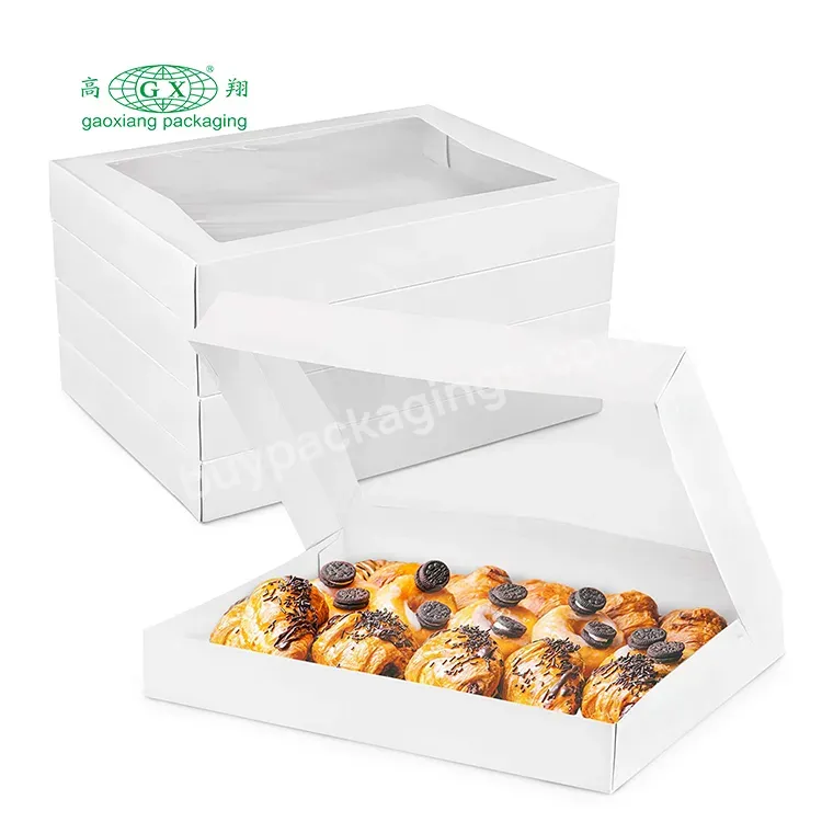 Paper Cookie Macaron Cupcake Box Donut Boxes Candy Wedding Box With Clear Window