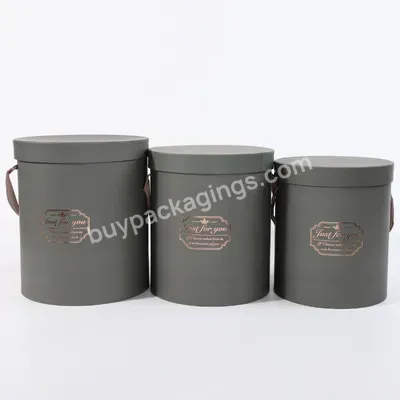 Paper Flower Box Round Cardboard Flower Box For Rose Flower Packaging