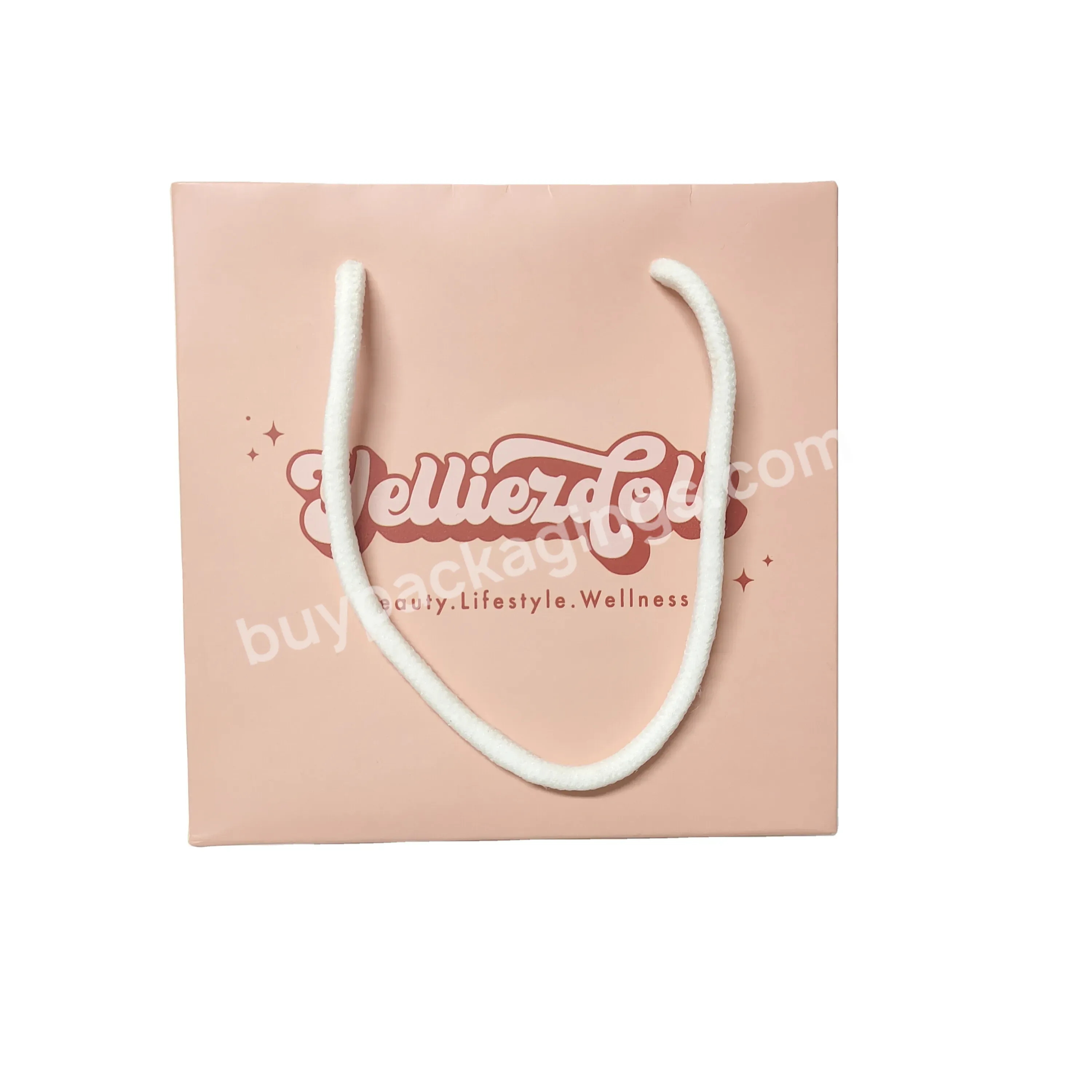 Paper Gift Shopping Bags Custom Garment Packaging Bags With Company Logo