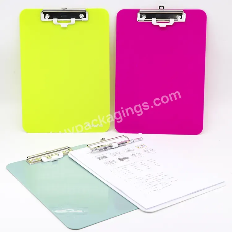 Paper Holder Notepad Office School Teacher Classroom Plastic Memo Storage Clipboard File Folder Box Plastic Nursing Clipboard