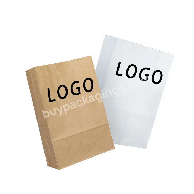 Paper Lunch Bags,100% Recycled Kraft Paper Bread Paper Bag Take Away Bag,Durable Brown Kraft Paper Bags