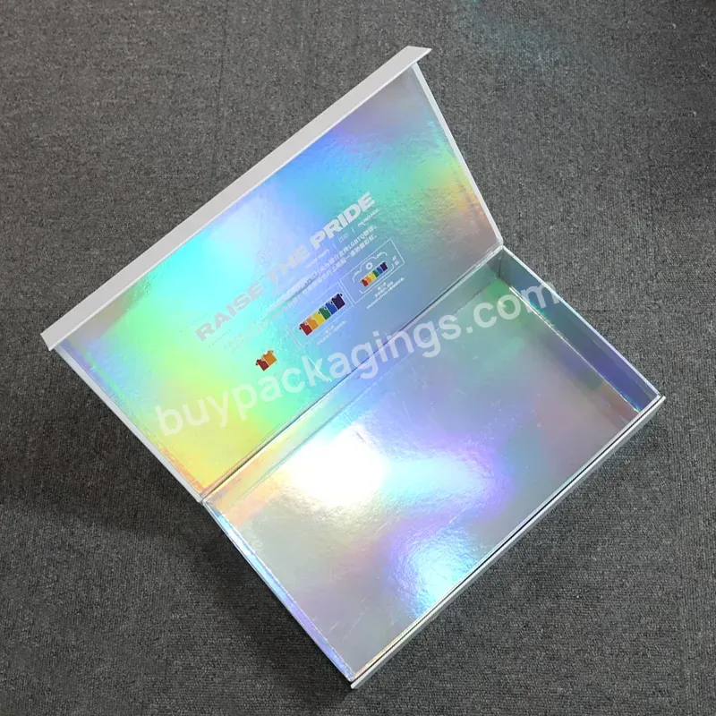 Paper Packaging Folding Box Customized Luxury Hard Board Holographic Box With Logo