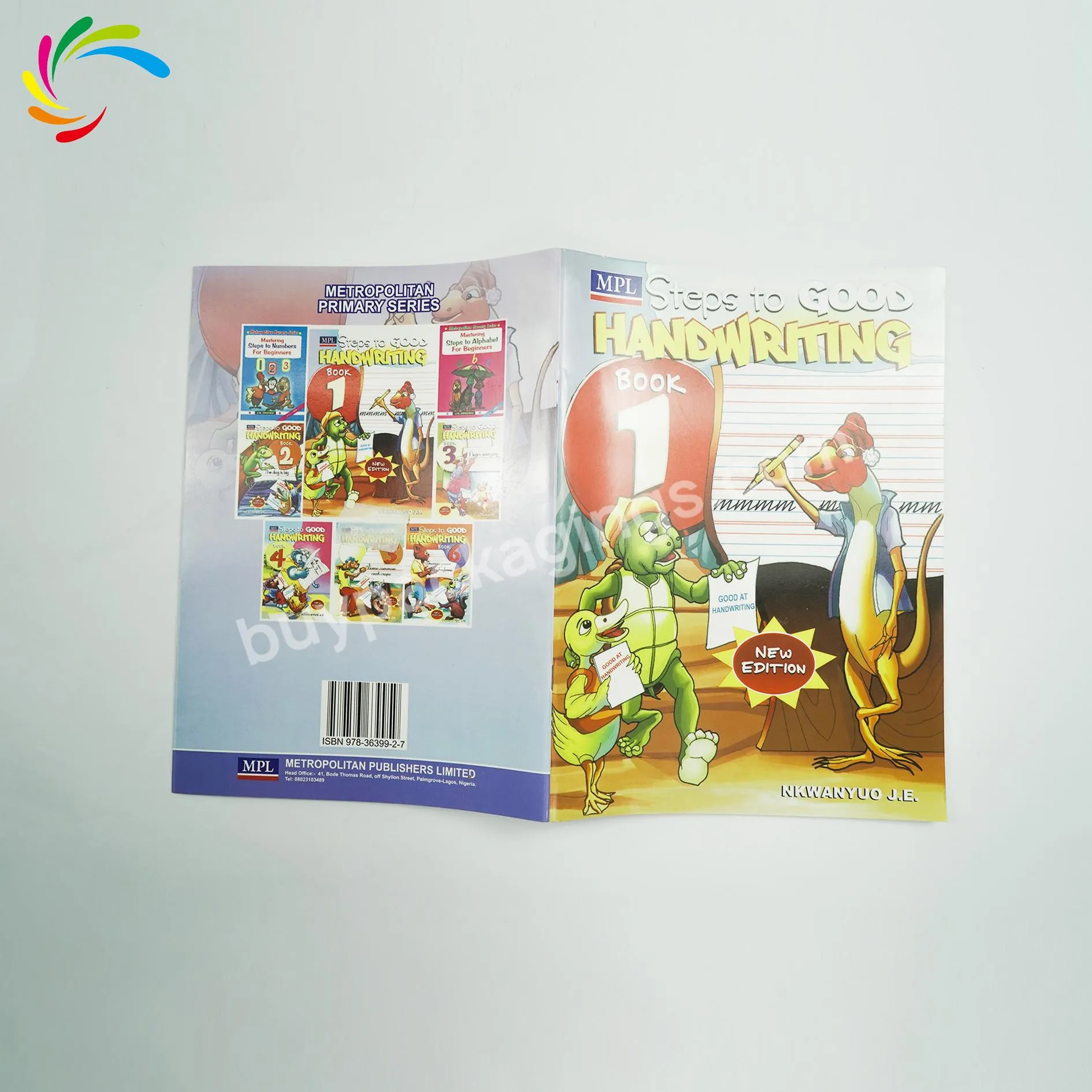 paper & paperboard printing Print Custom Kids Book printing Picture Coloring   staple binding  for children  Handwritten book