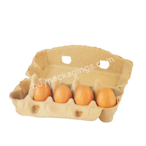 Paper Pulp Blank Empty 10 Cells Egg Carton High Quality 10 Count For Chicken Eggs Holder Container For Refrigerator